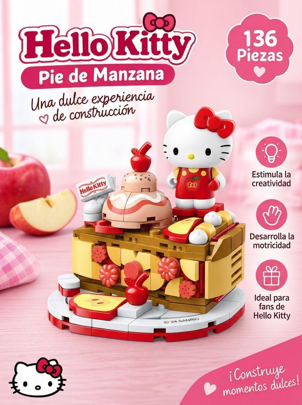 Hello Kitty Apple Pie Bloques Armables 136 Piezas-2