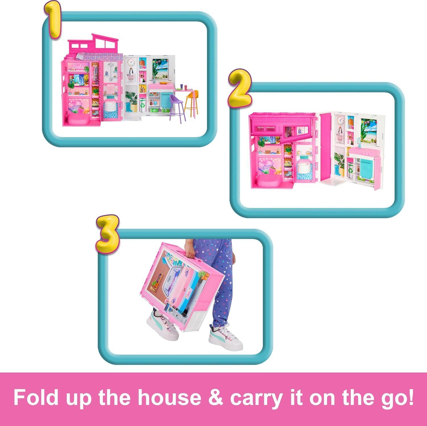 Barbie Casa de Muñecas Glam con Muñeca Juego de 360 Grados-3