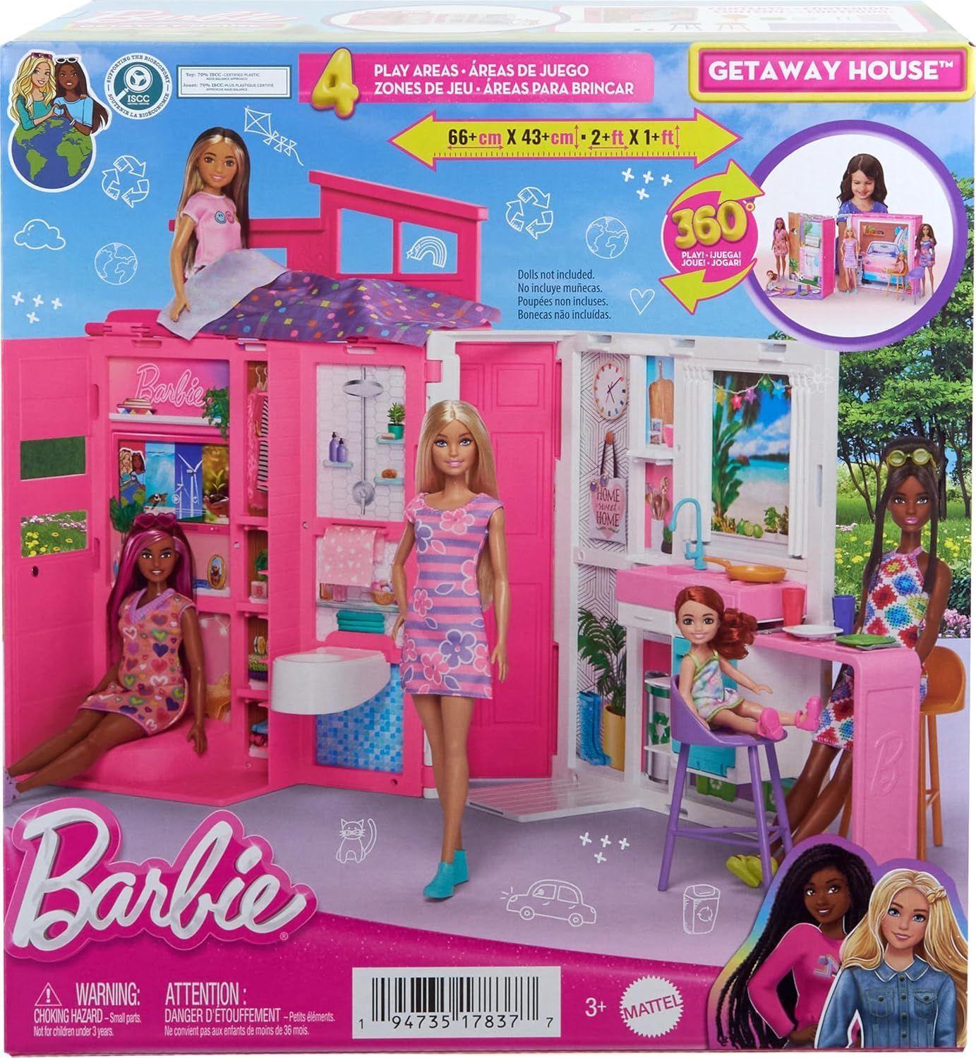 Barbie Casa de Muñecas Glam con Muñeca Juego de 360 Grados-4