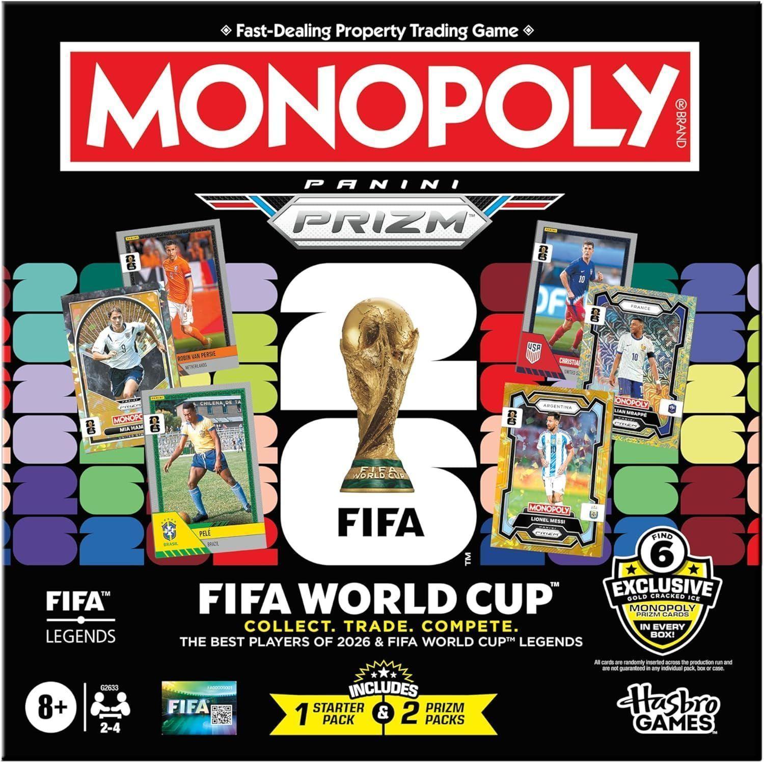Juego de Mesa Monopoly Panini Prizm Copa Mundial-0