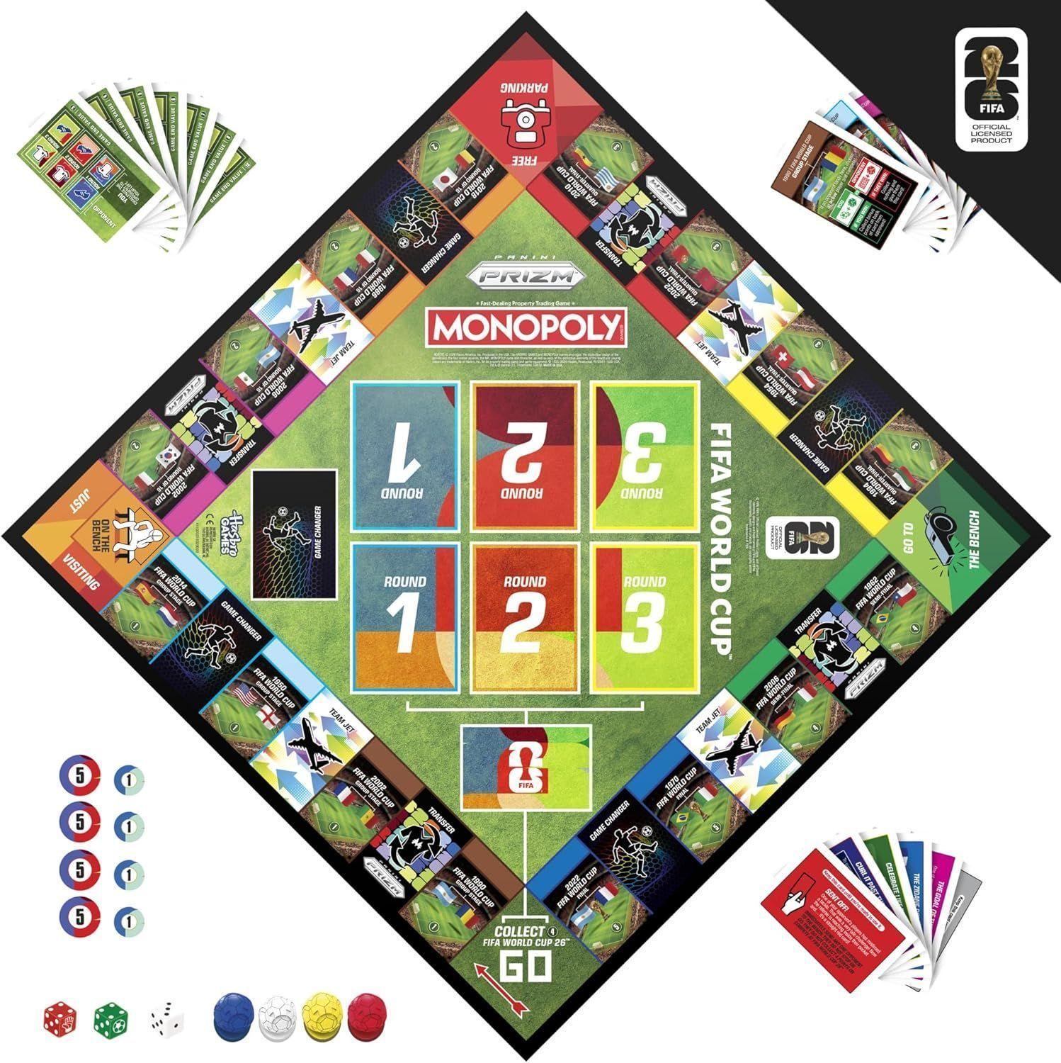 Juego de Mesa Monopoly Panini Prizm Copa Mundial-1