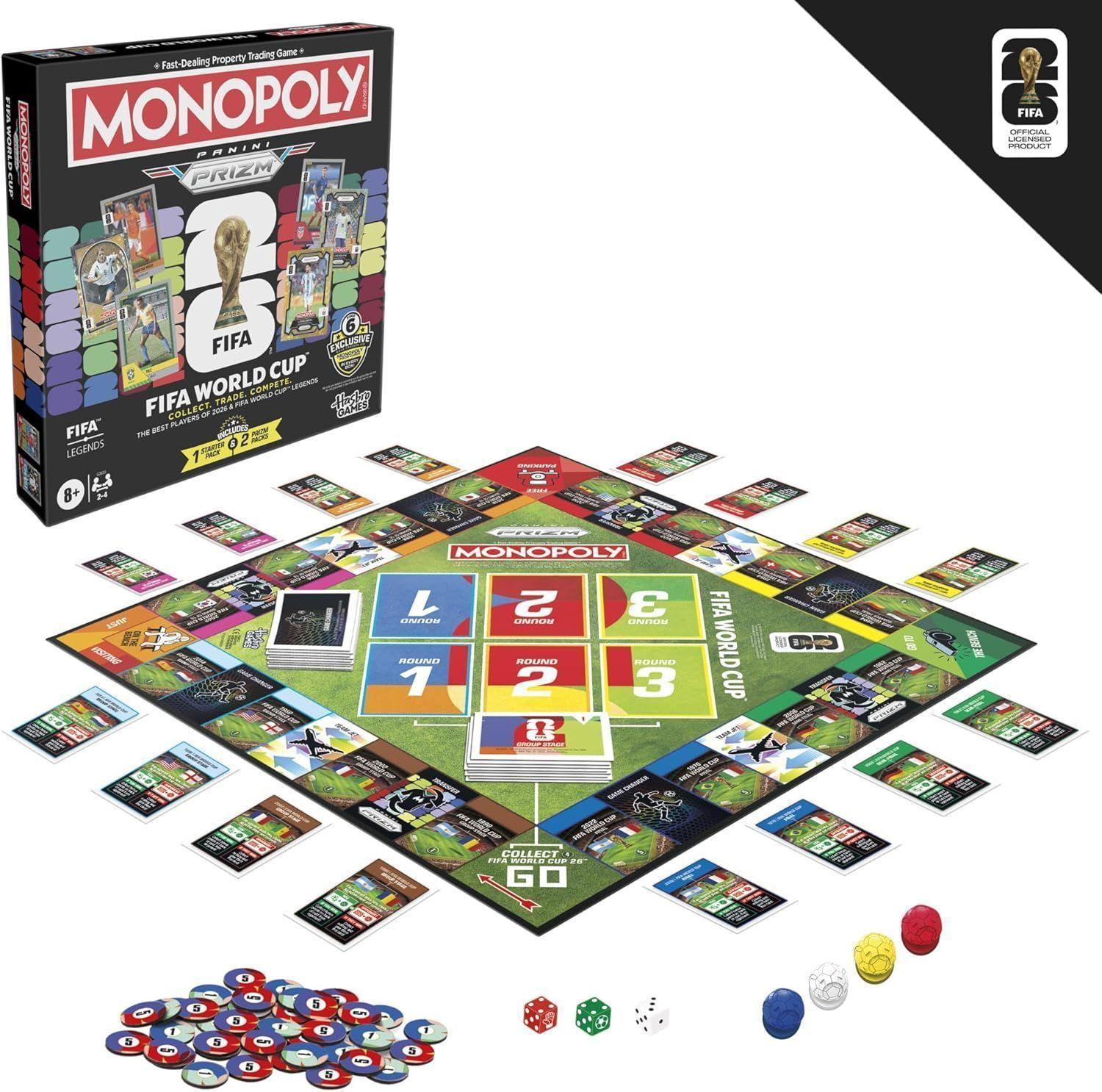 Juego de Mesa Monopoly Panini Prizm Copa Mundial-8