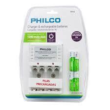 Cargador de Pilas Philco 42PLC9854J Incluye 4 Pilas AAA-3