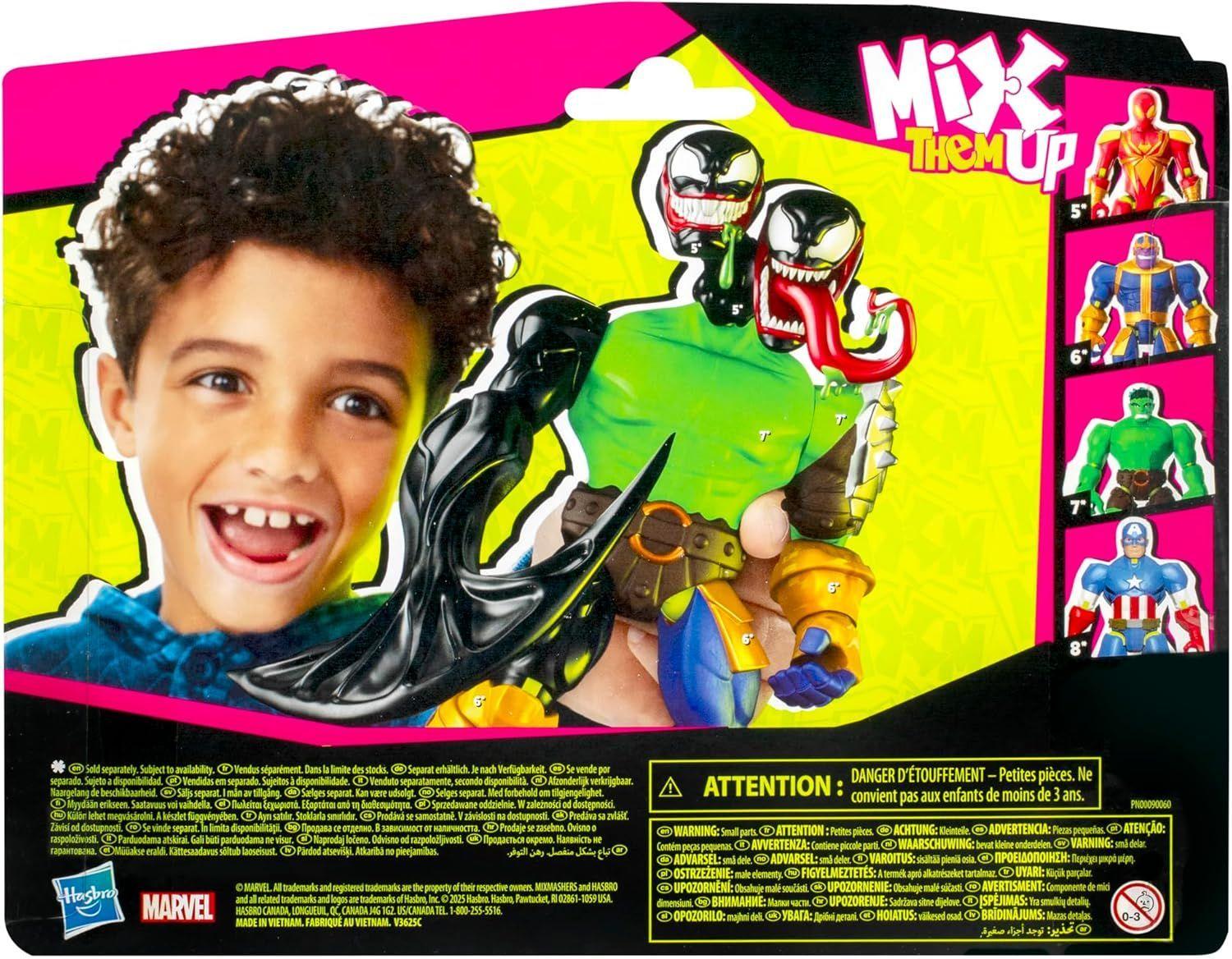 Figura Mixmashers Venom Dlx Spider Man Marvel-9