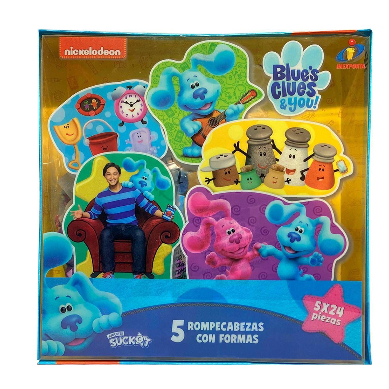 Set 5 Rompecabezas Formas Las Pistas de Blue Clue´s.-0