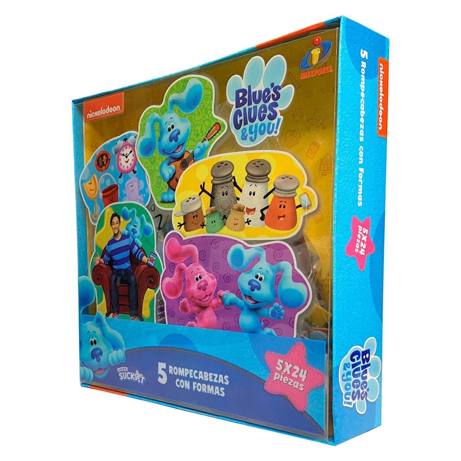 Set 5 Rompecabezas Formas Las Pistas de Blue Clue´s.-1