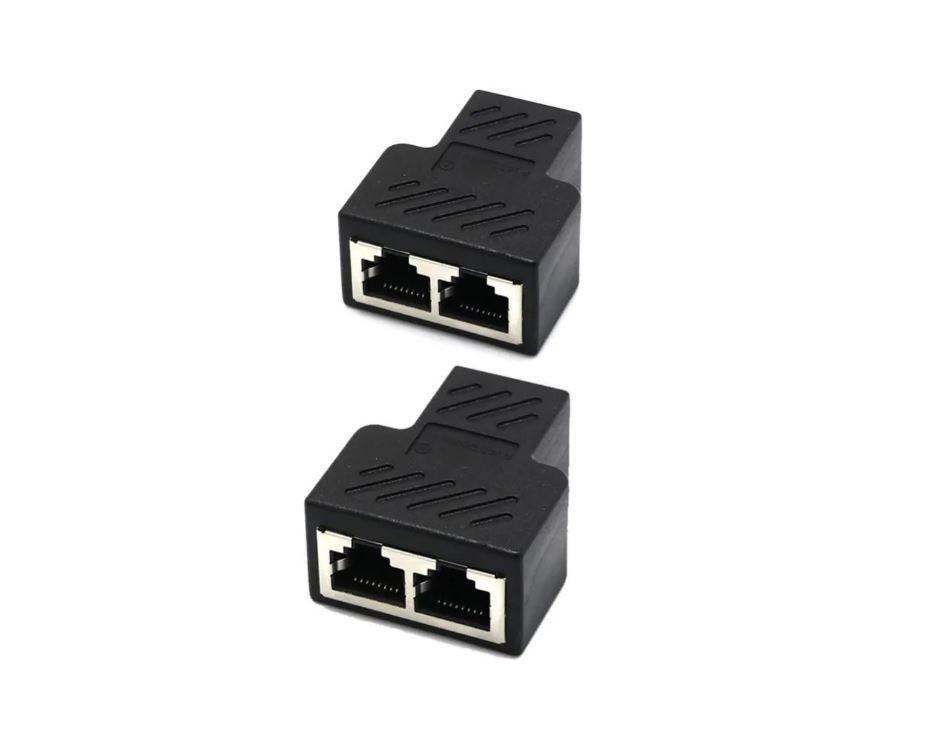 Adapatador RJ45 1 A 2 Para Dos PC -2