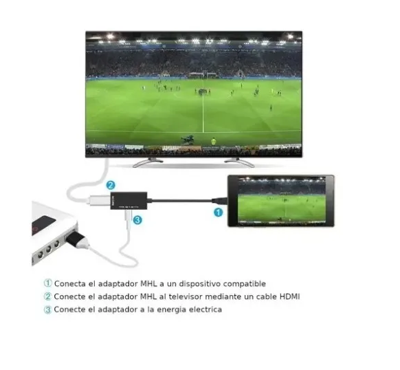 Cable MHL  Adaptador Micro USB HDMI a HDTV 1080p-2
