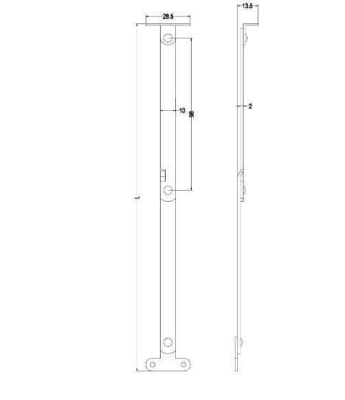 Brazo Articulado Poli 045-25 cm Par Niquelado-1