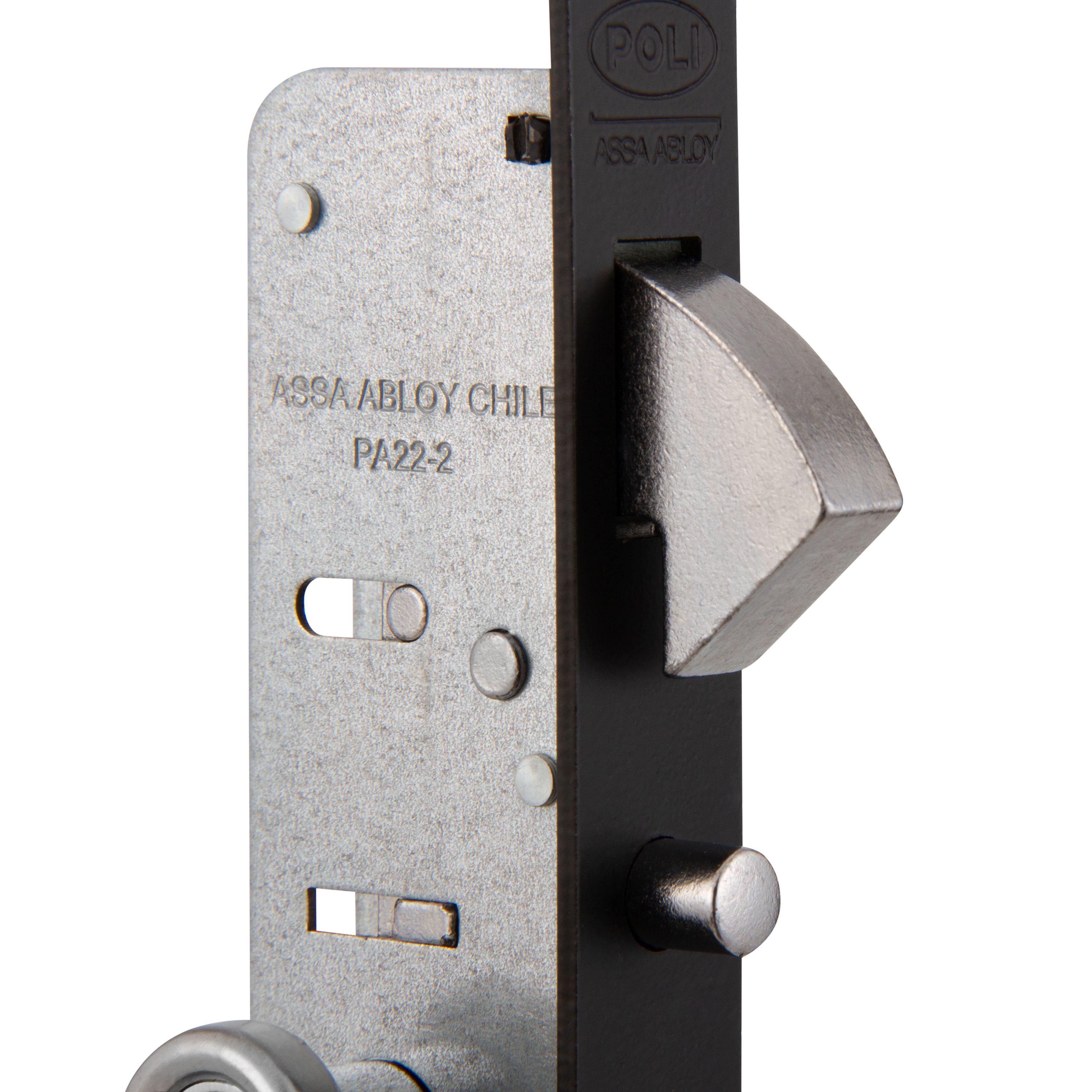 Cerradura Embutida POLI Puerta Corredera Negra-3