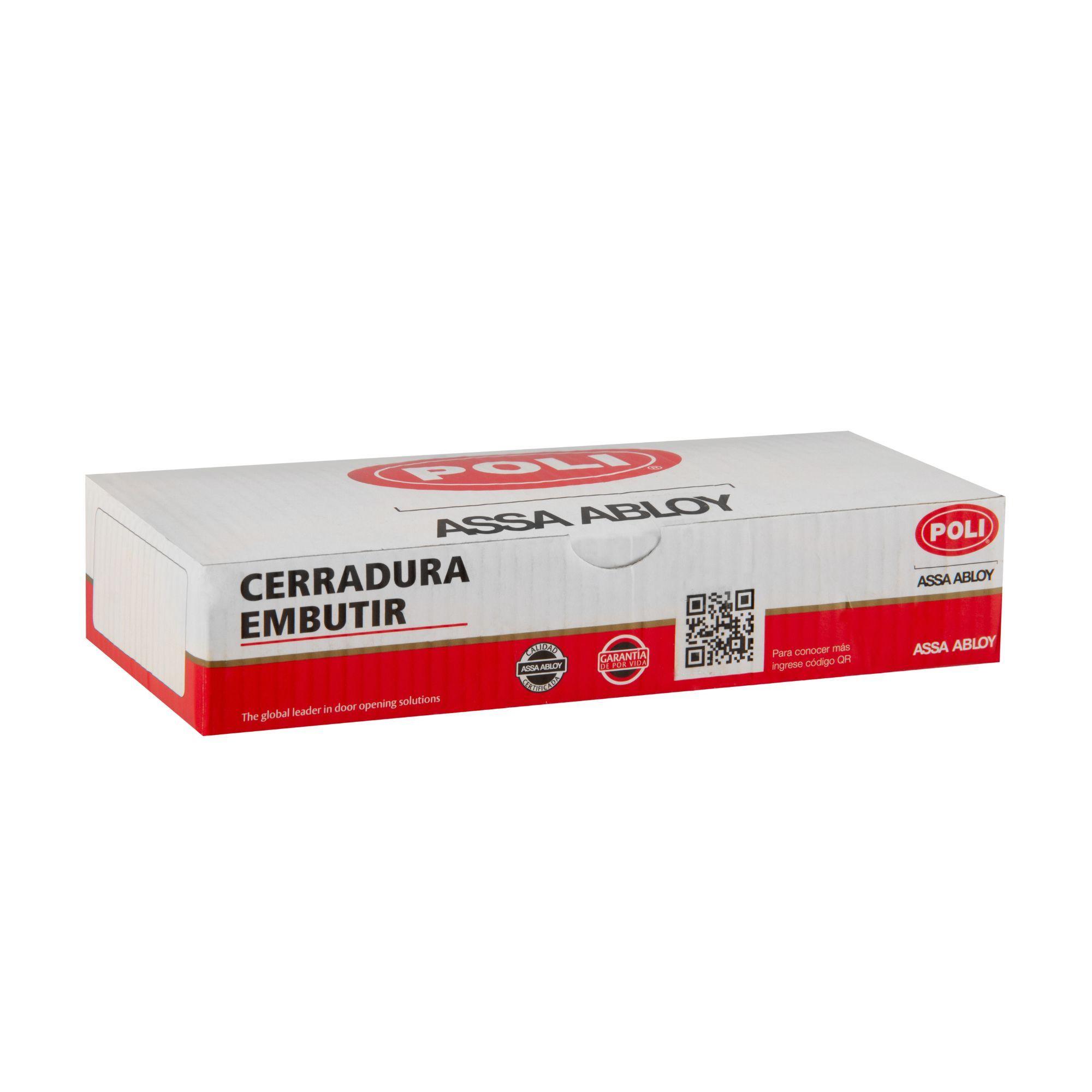 Cerradura Embutida POLI Puerta Corredera Negra-5