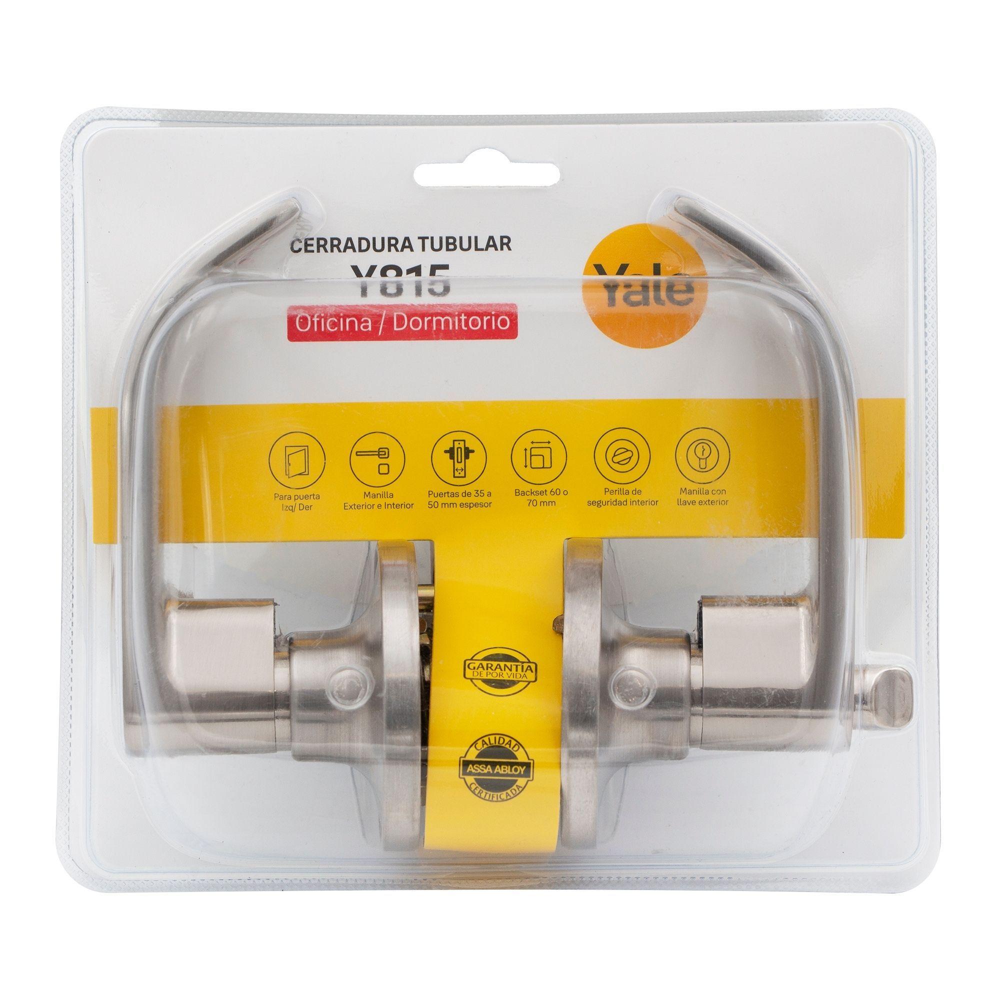 Cerradura Tubular Yale Y815 Oficina Dormitorio-7