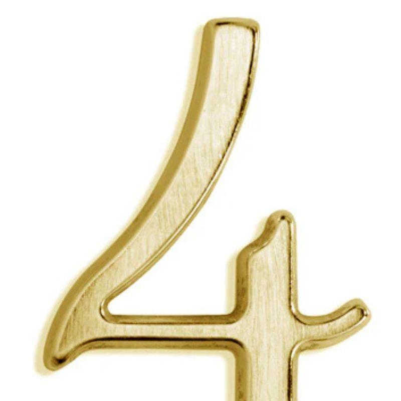 Número 4 Poli 7cm Bronce-2