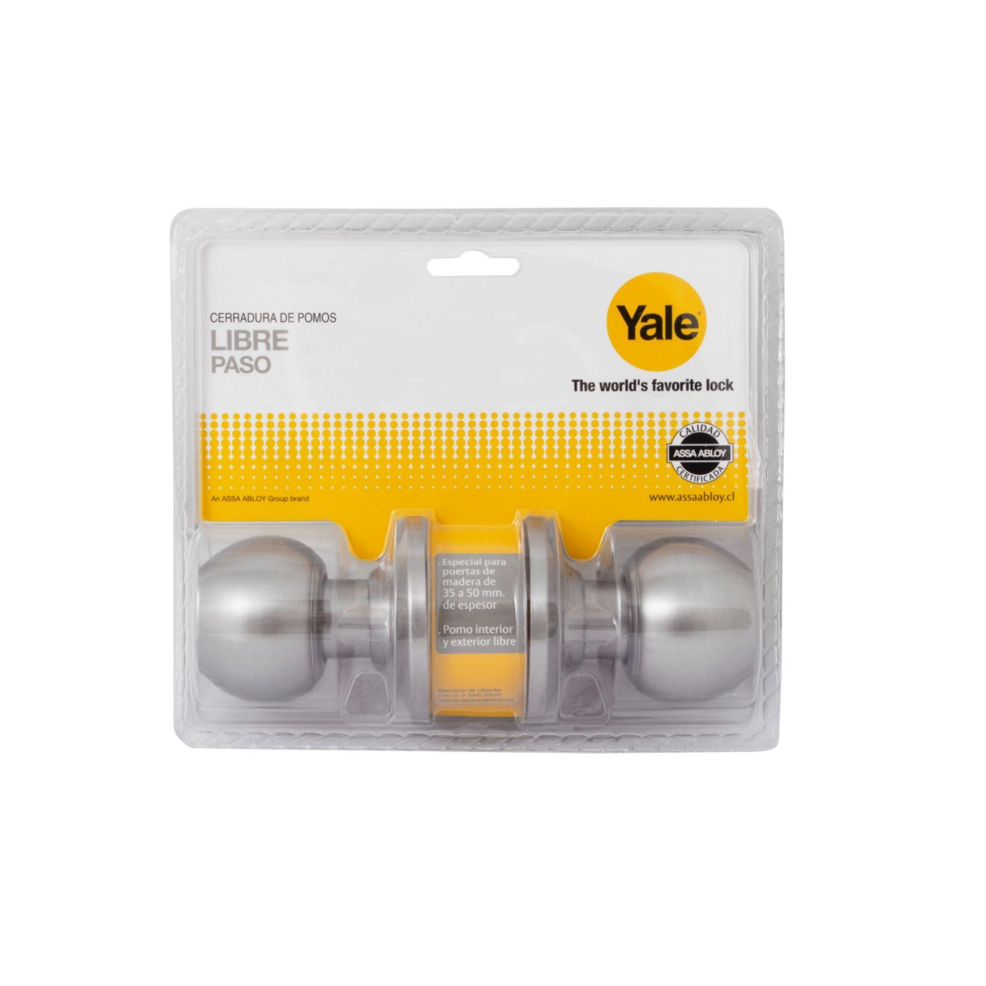 Cerradura Cilíndrica Pomo YALE Libre Paso-2