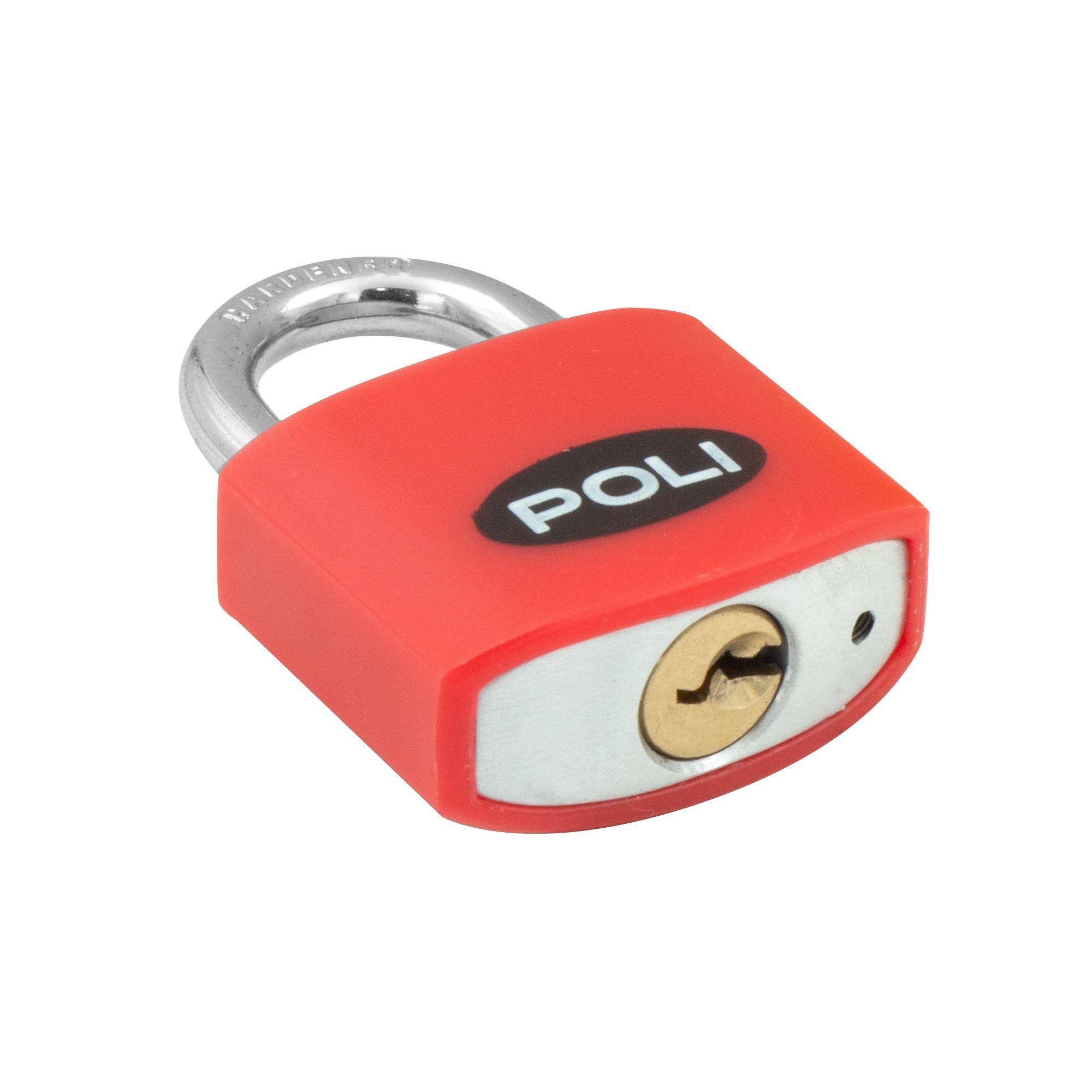 CANDADO POLI POP 32MM ROJO-2