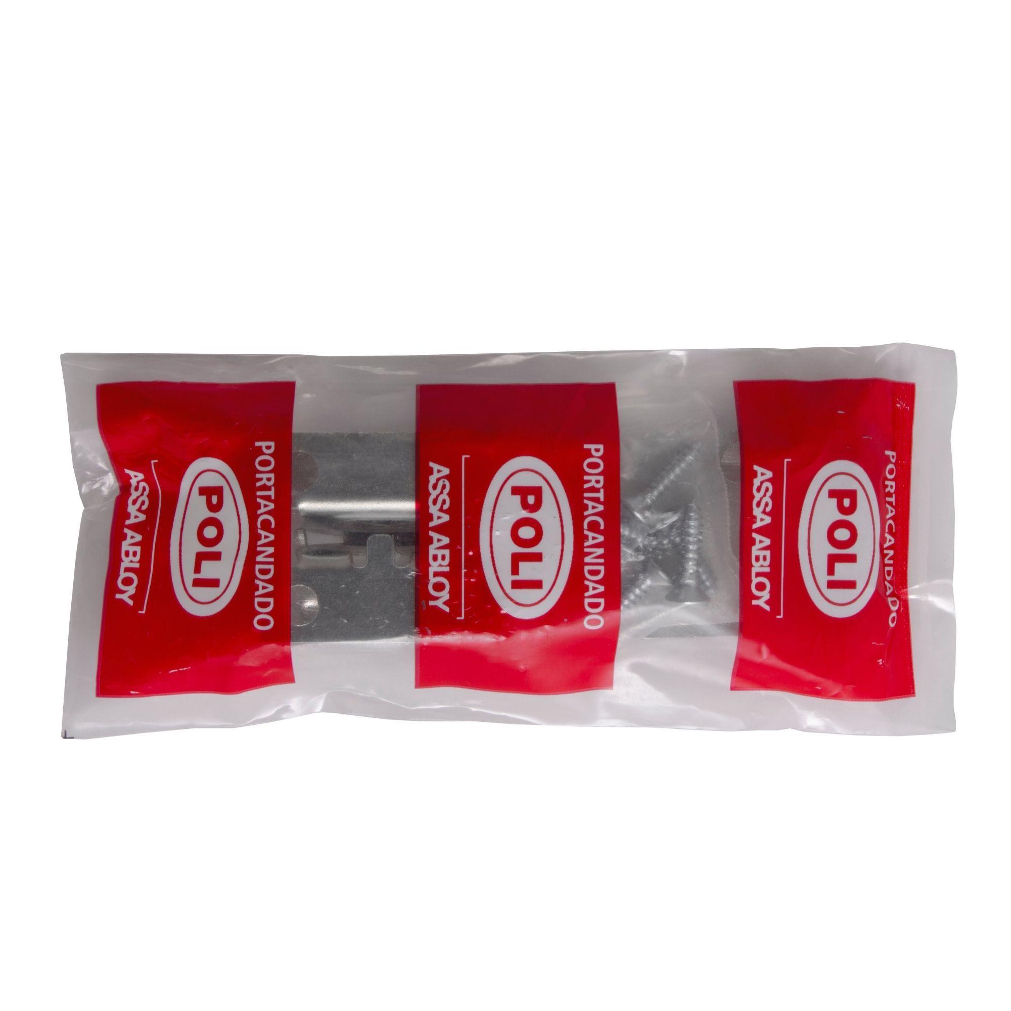 Portacandado Poli 3.5" Zincado Blanco-2