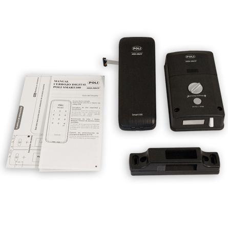Cerrojo Digital POLI Sobreponer Smart100 Negro-5