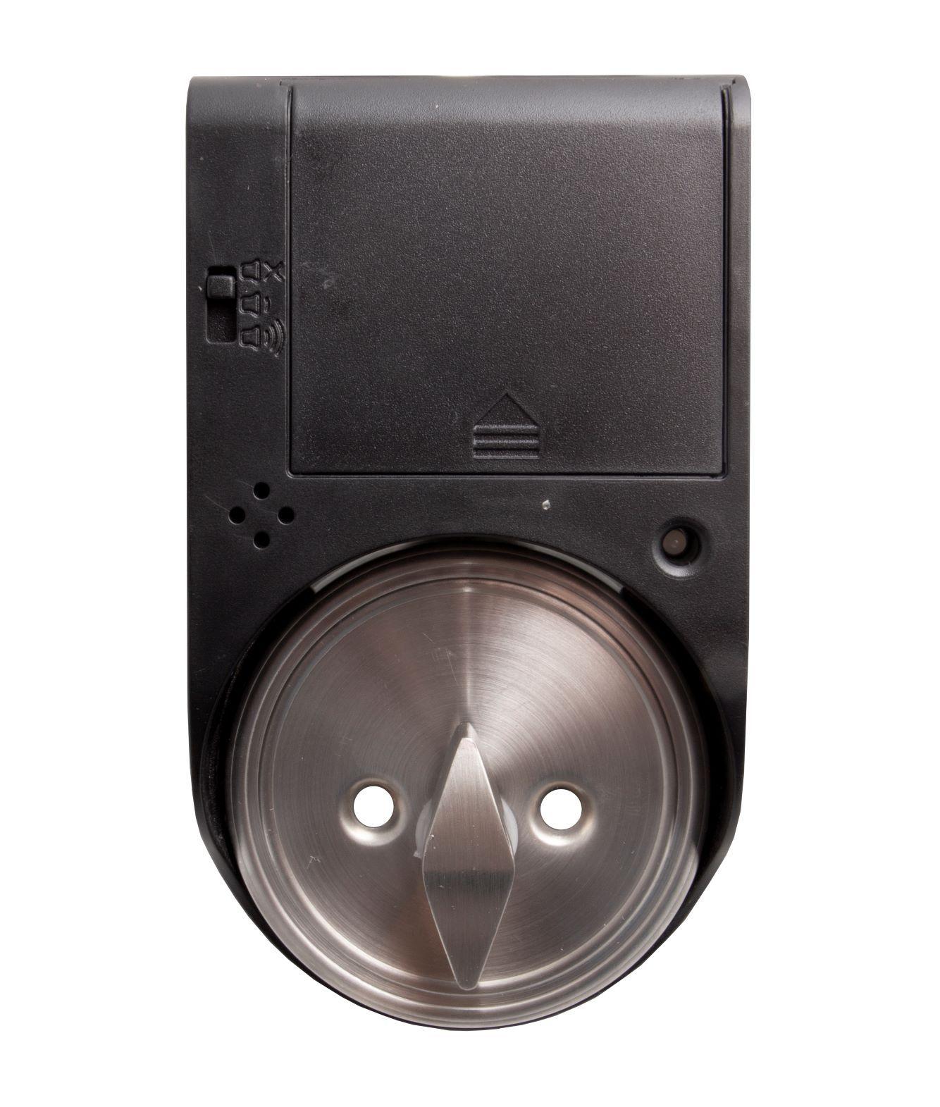 Cerrojo Poli Sensor100 Llave/Perilla con Alarma inoxidable-2