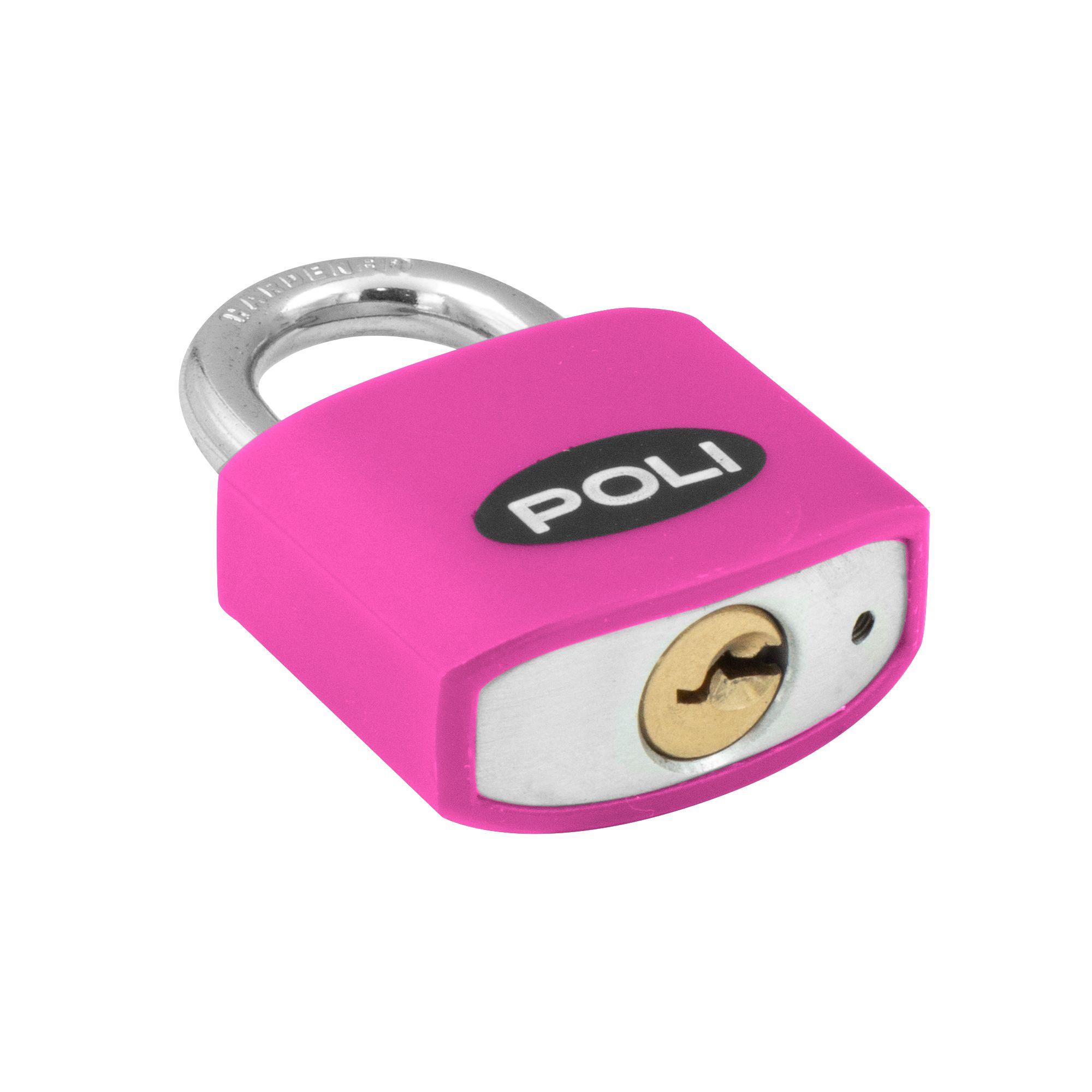 CANDADO POLI POP 32MM FUCSIA-2