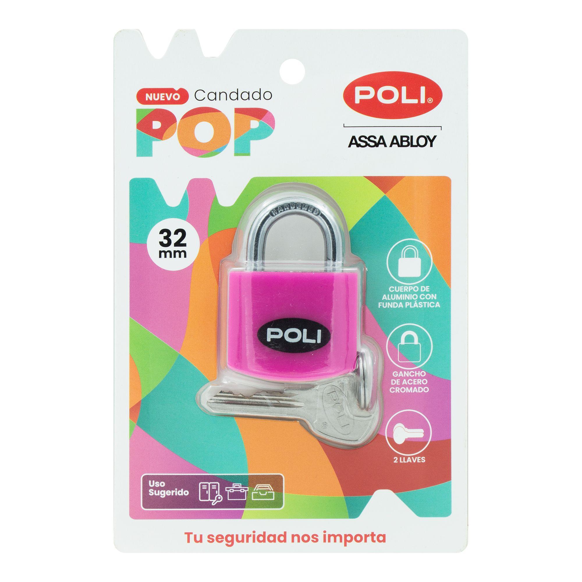 CANDADO POLI POP 32MM FUCSIA-4