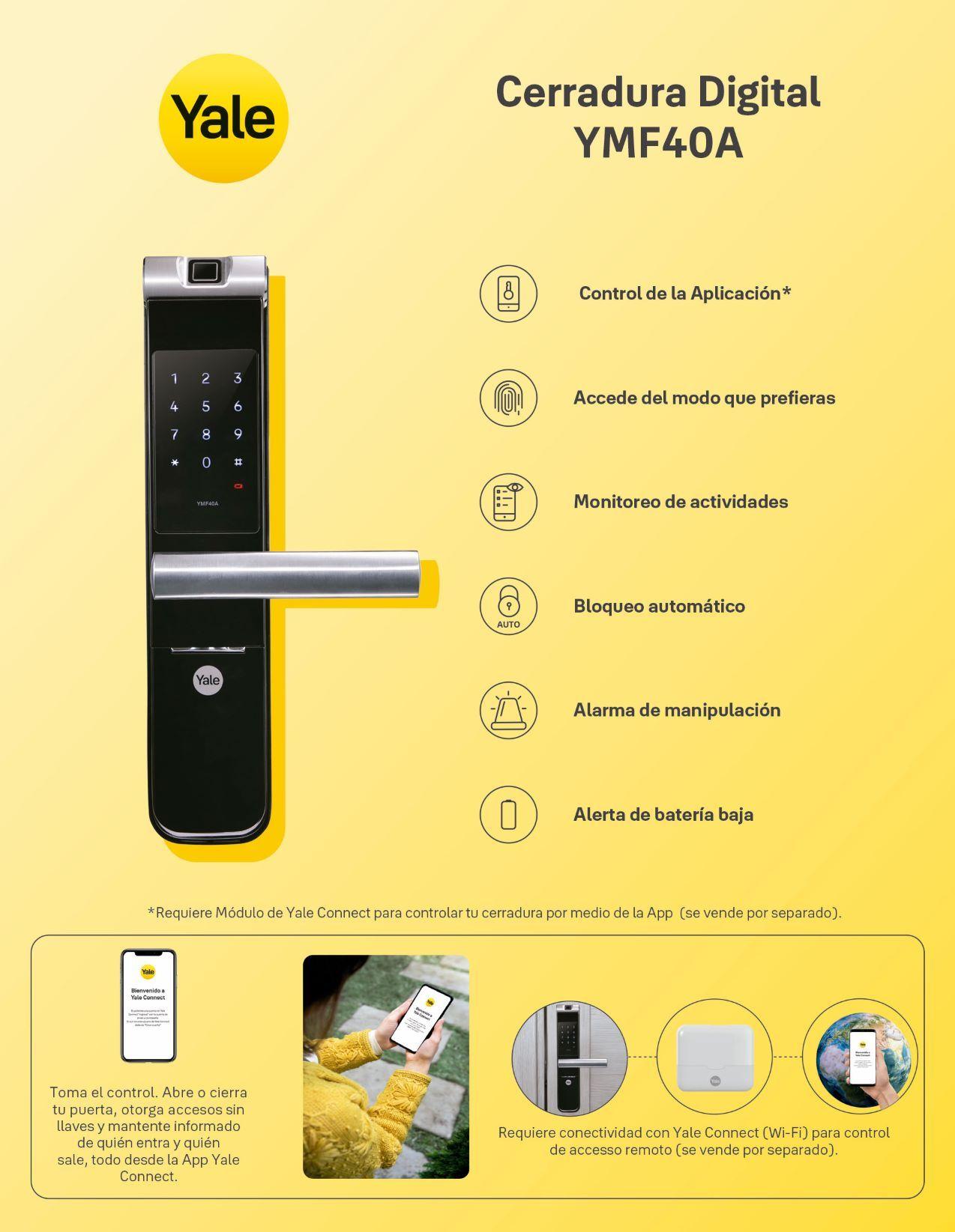 Cerradura Digital YALE YMF40A-4