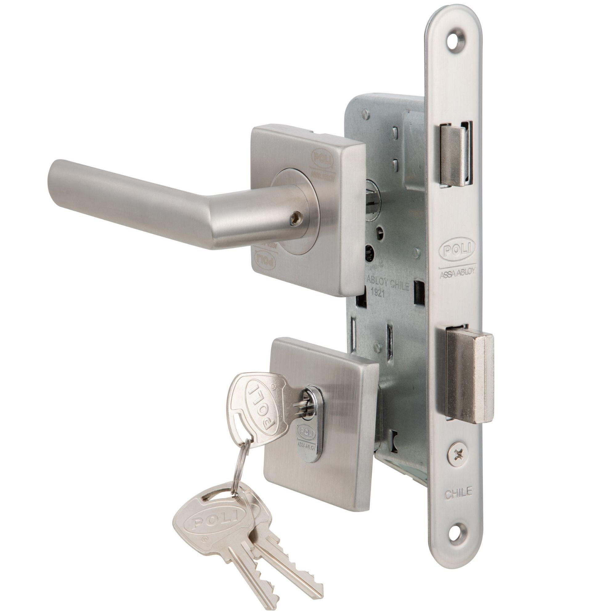 Cerradura Embutida Piano Poli B40 Acceso Llave/Llave-2