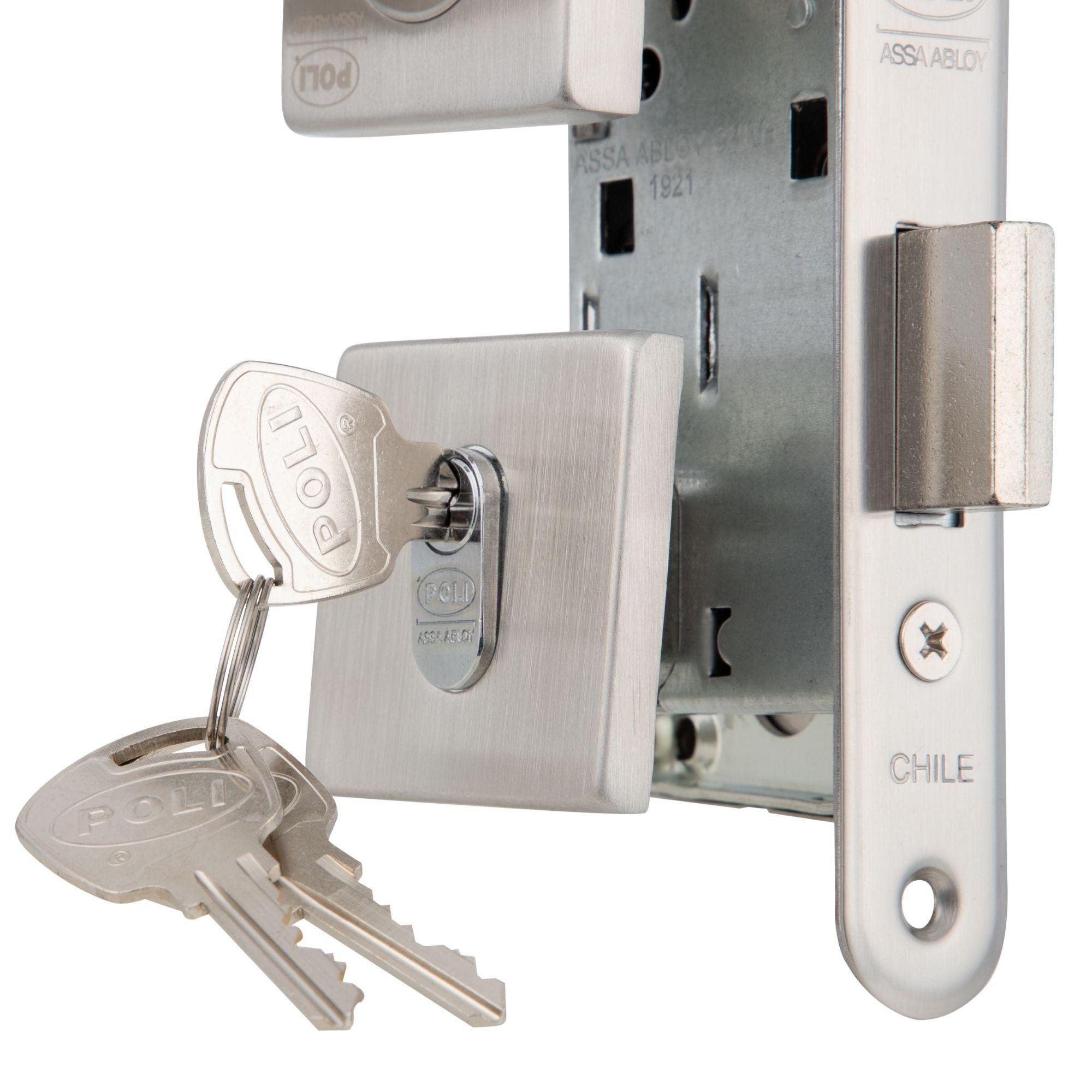 Cerradura Embutida Piano Poli B40 Acceso Llave/Llave-3