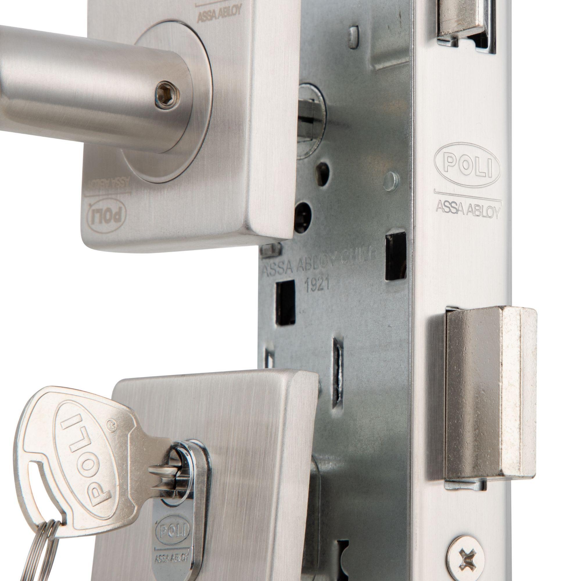 Cerradura Embutida Piano Poli B40 Acceso Llave/Llave-4