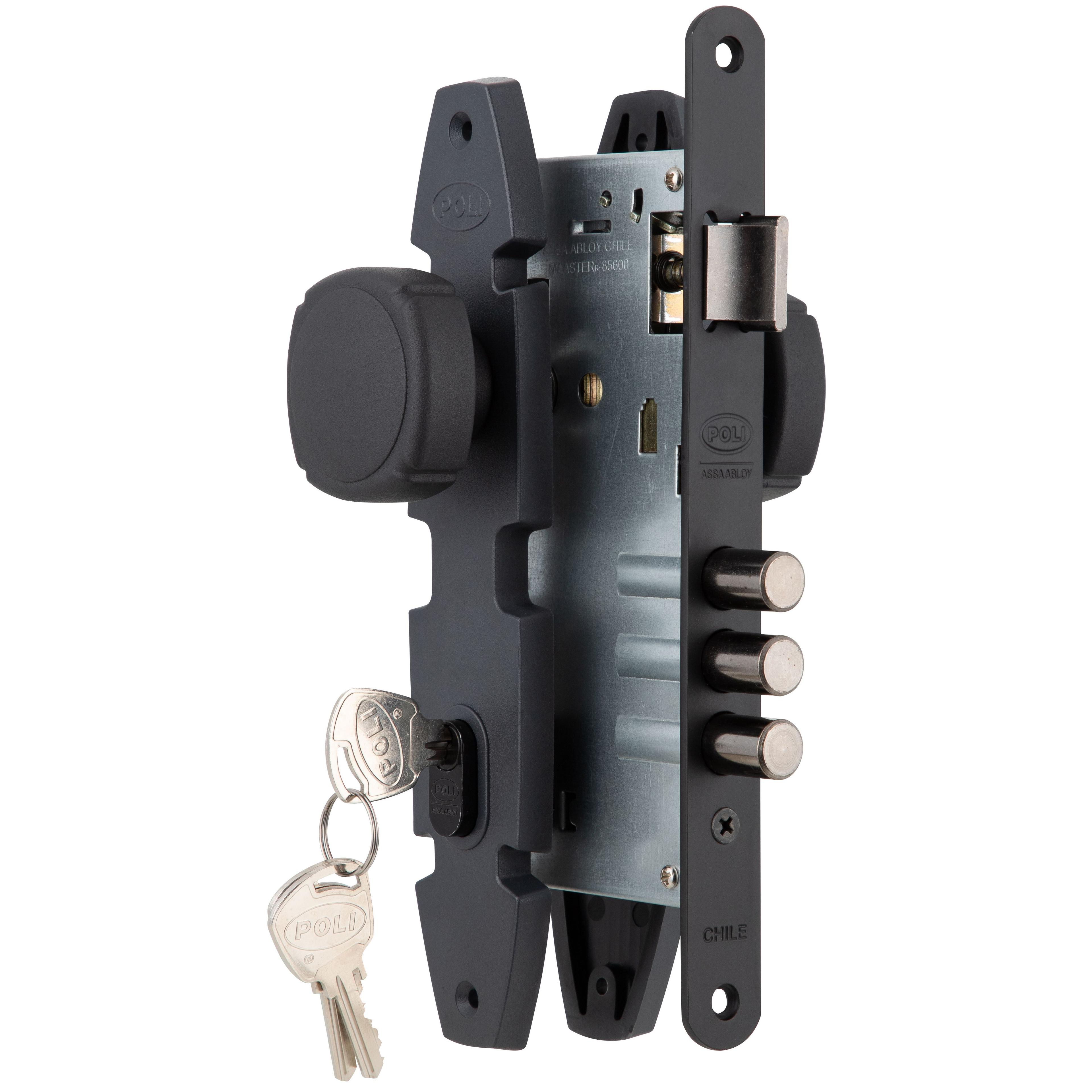 Cerradura Embutida Nórdica Oval B60 Pomo Oficina-2