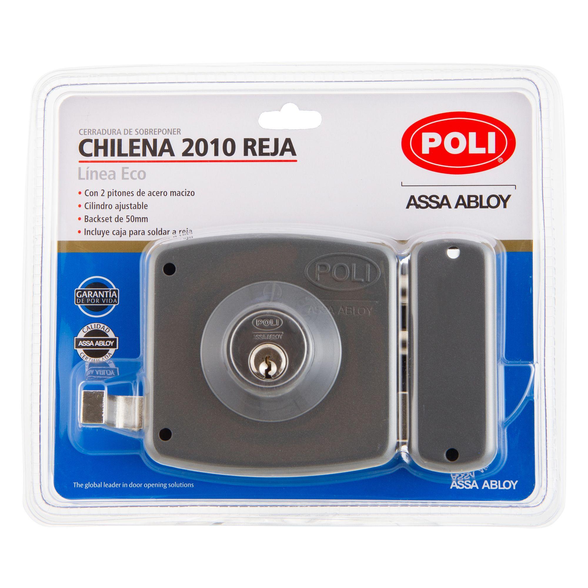 Cerradura Sobreponer POLI Chilena 2010 con Caja Reja-7