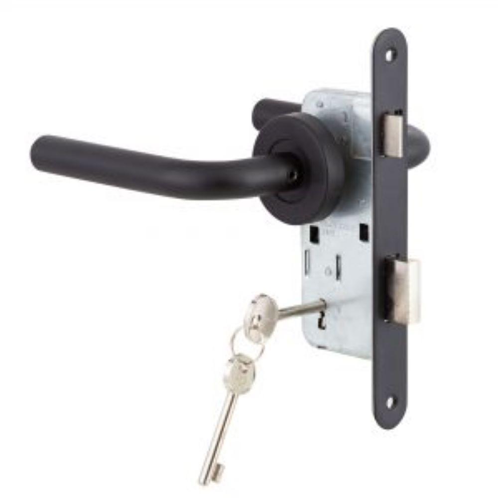 Cerradura Embutida Firenze Black B40 Poli Dormitorio-2