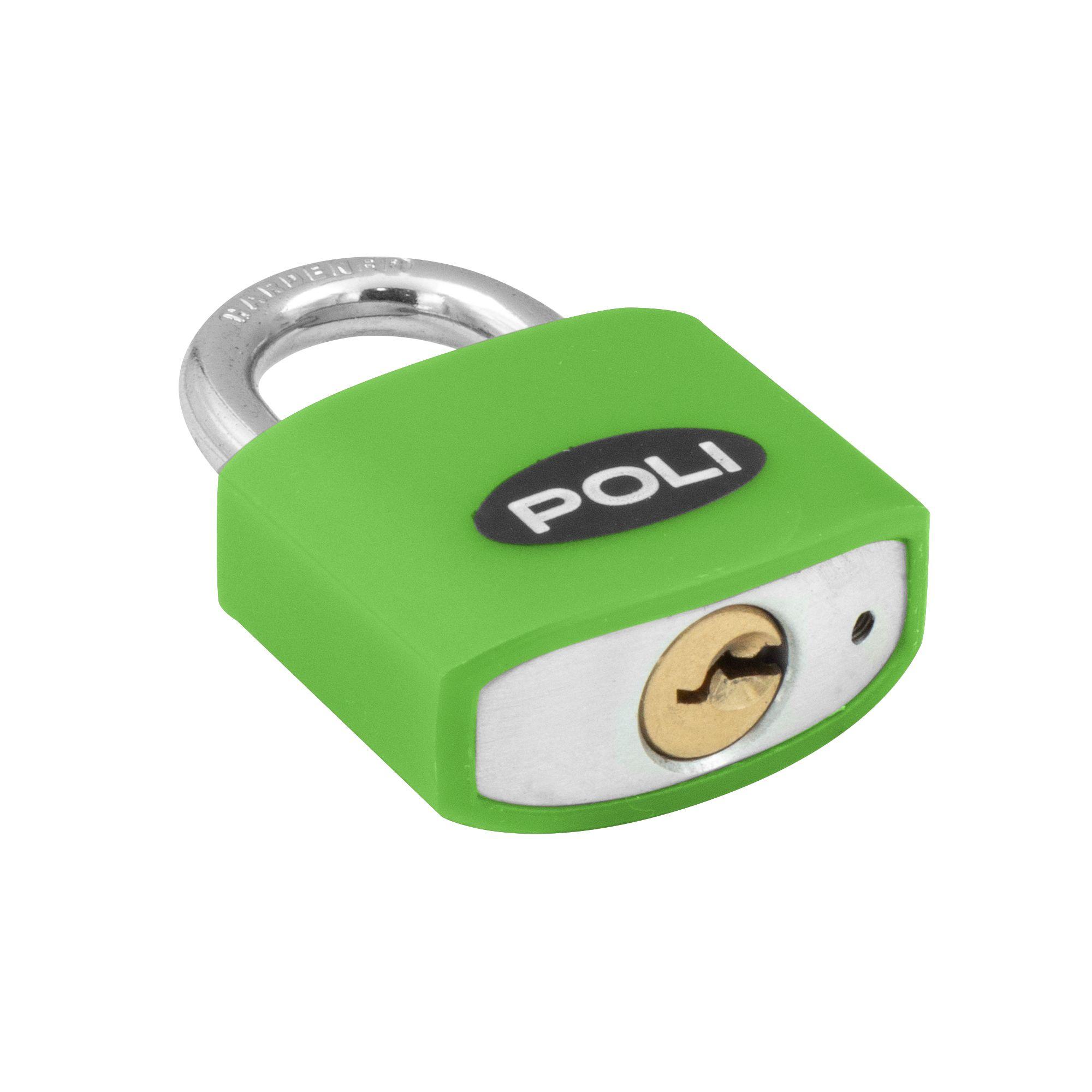 CANDADO POLI POP 32MM VERDE-2
