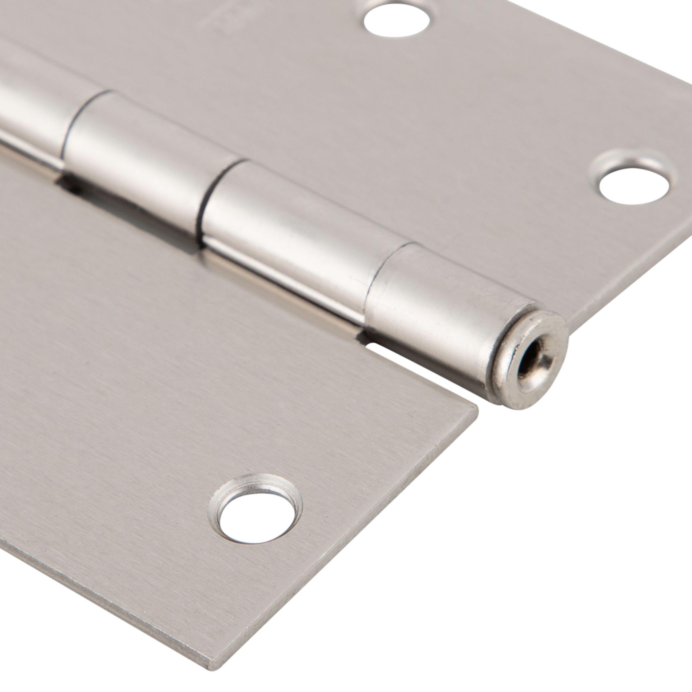 Pack 3 Bisagras De Acero Poli 3,5x3,5 Pulgadas Níquel Satín-2