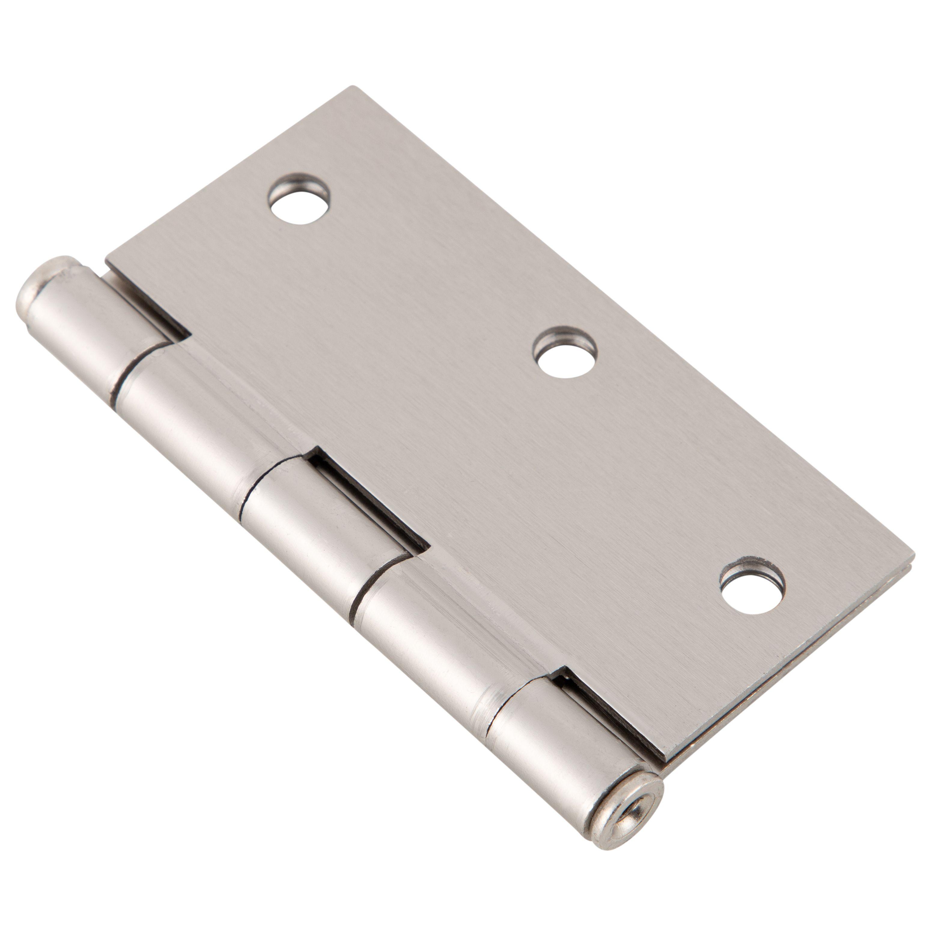 Pack 3 Bisagras De Acero Poli 3,5x3,5 Pulgadas Níquel Satín-3