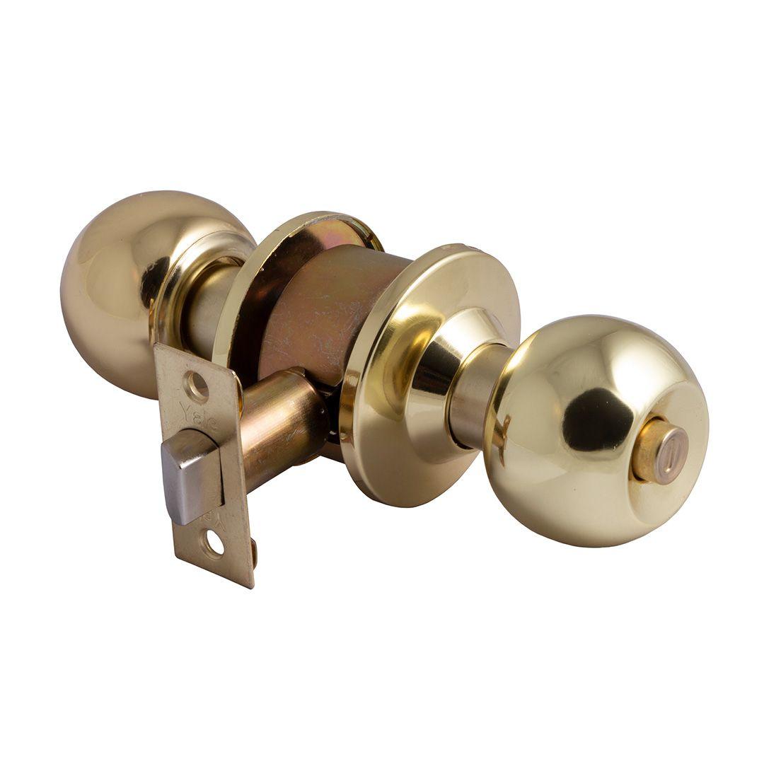 Cerradura Cilíndrica Pomo YALE Baño Dormitorio Bronce-2