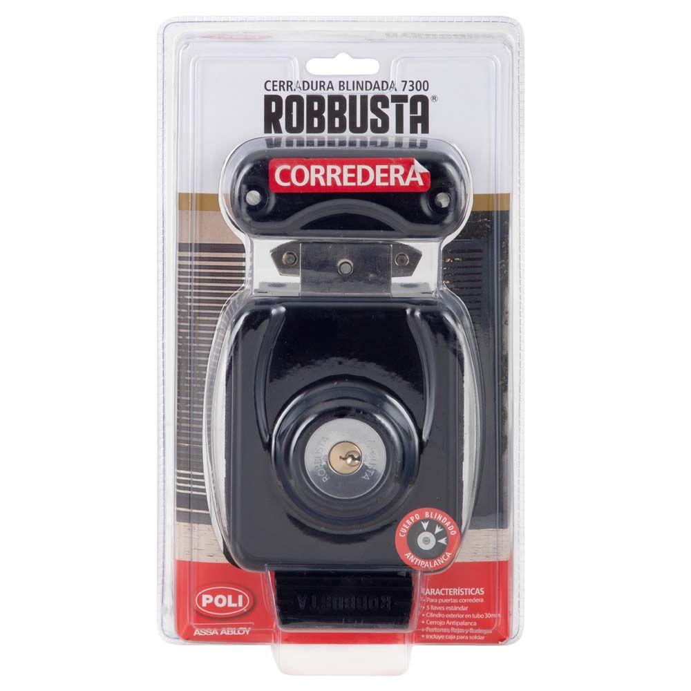Cerradura Sobreponer Poli Robbusta 7300 B60 Corredera - Caja-5