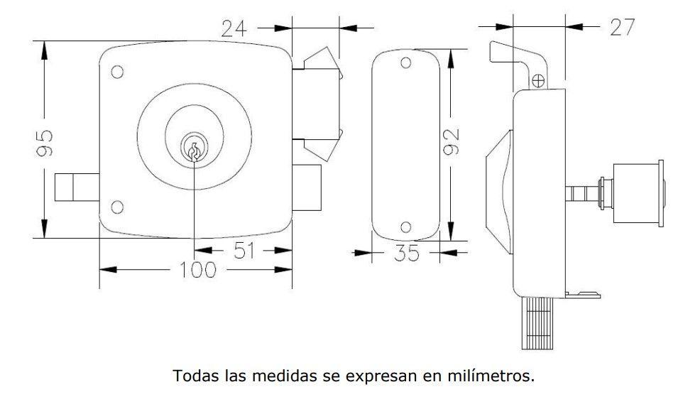 Cerradura Sobreponer Poli Security Pro Antipalanca-9
