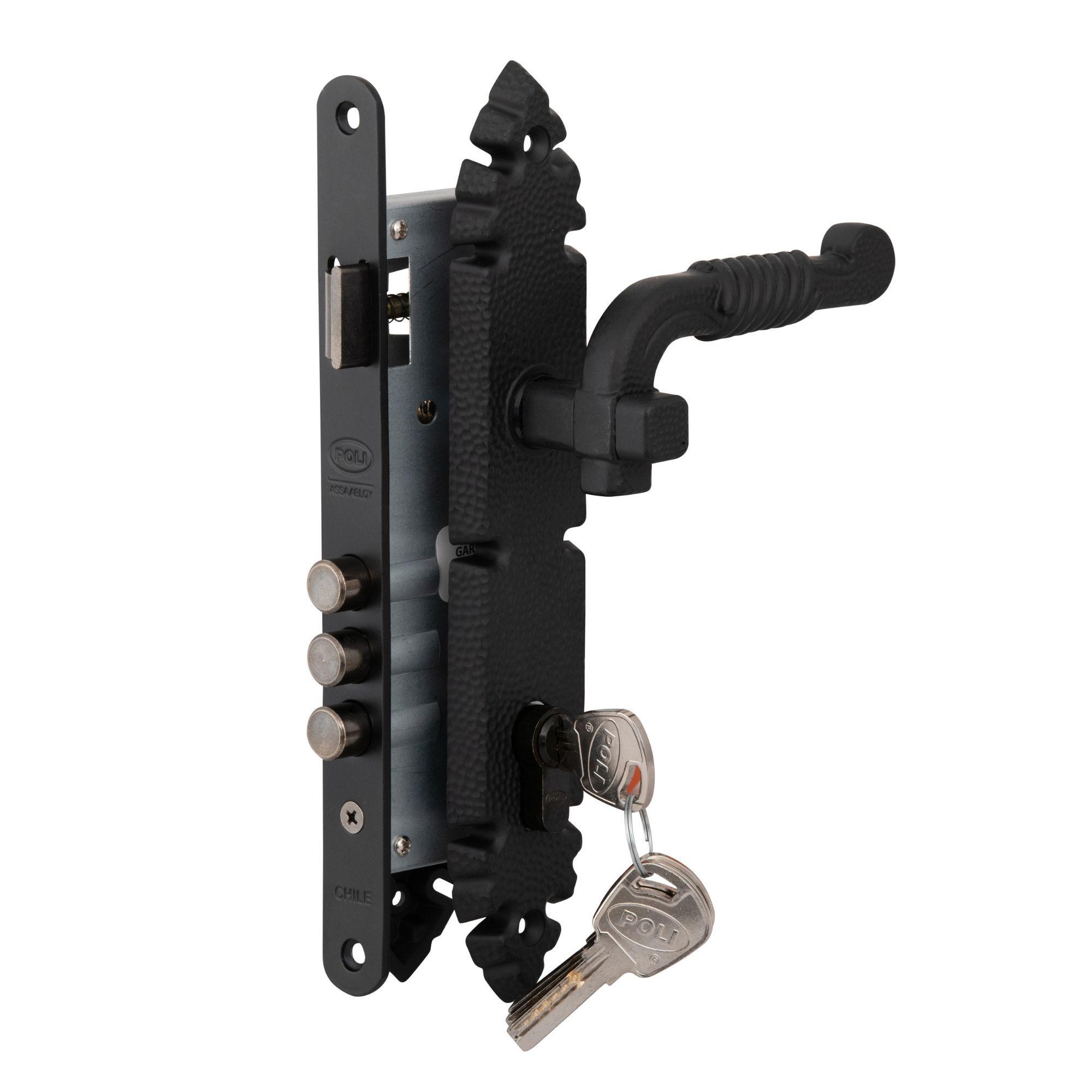 Cerradura Embutida Rústica B40 Manilla Acceso 1/2-3