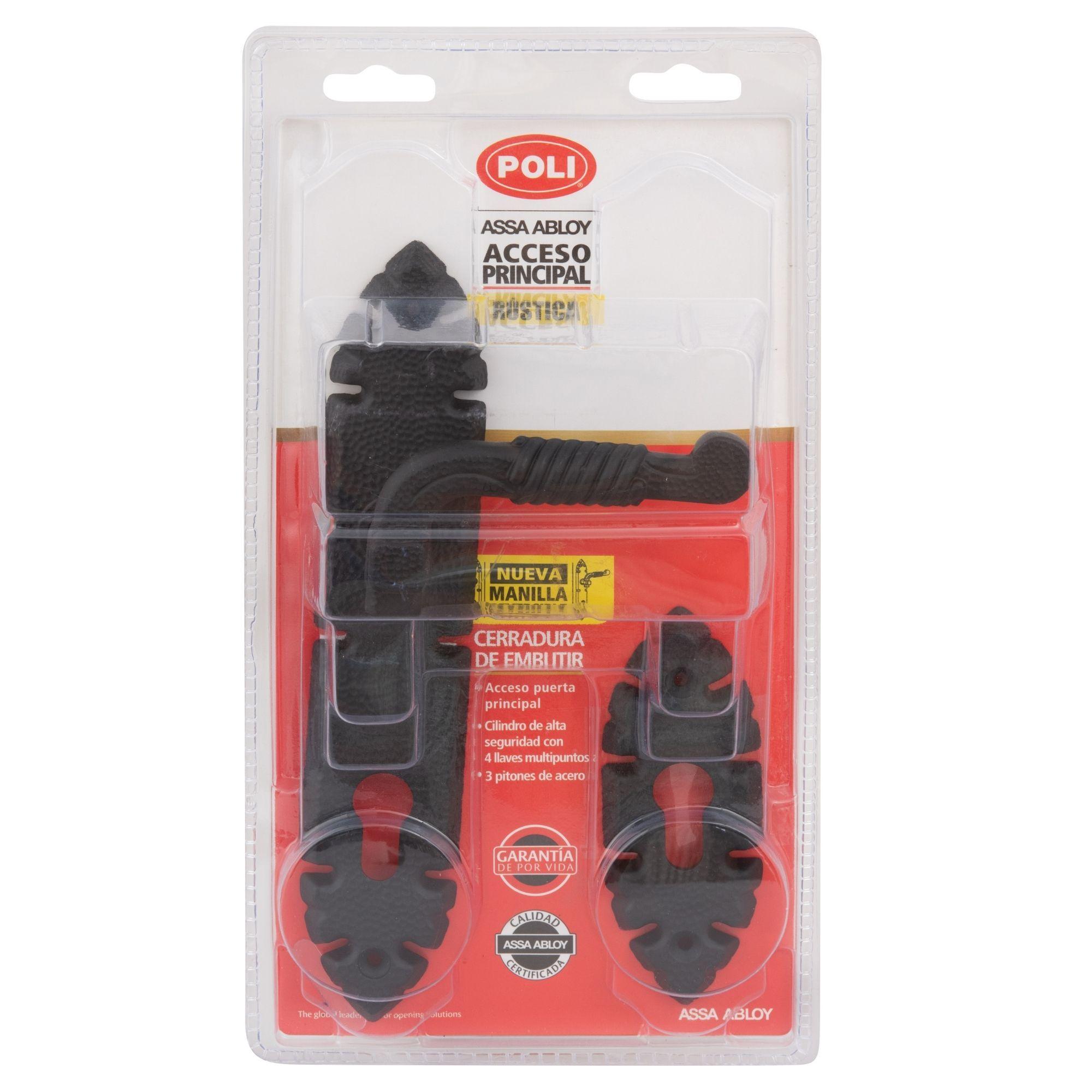 Cerradura Embutida Rústica B40 Manilla Acceso 1/2-6