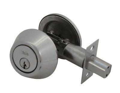 Cerrojo Auxiliar Yale Llave/Perilla Inoxidable-2