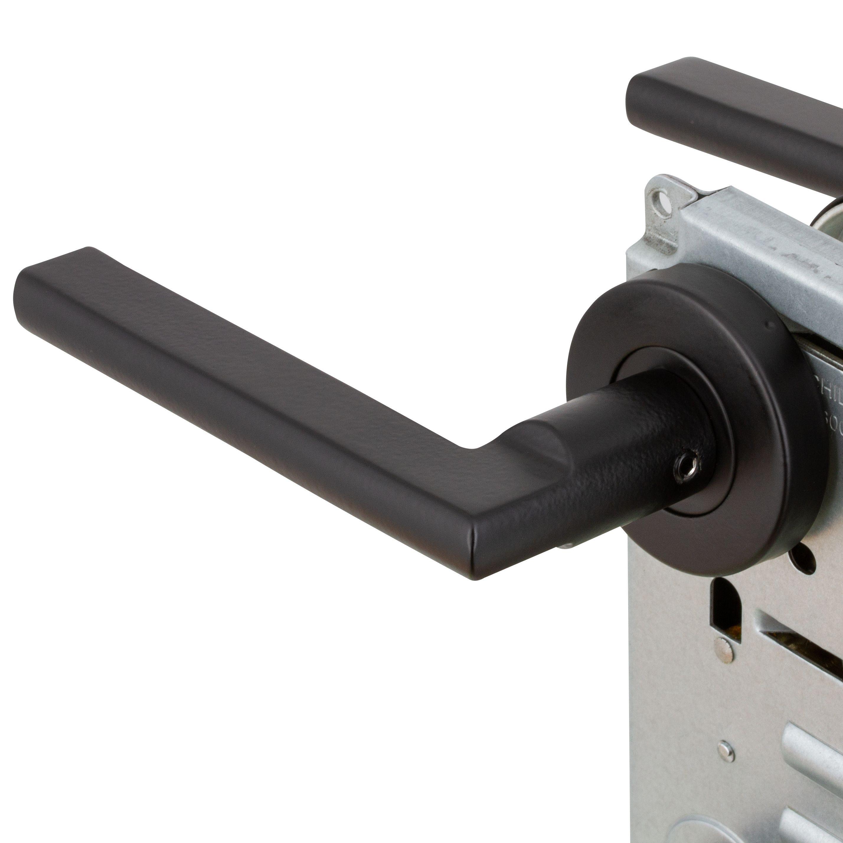 Cerradura Embutida Milano B60 Oficina Negro-3