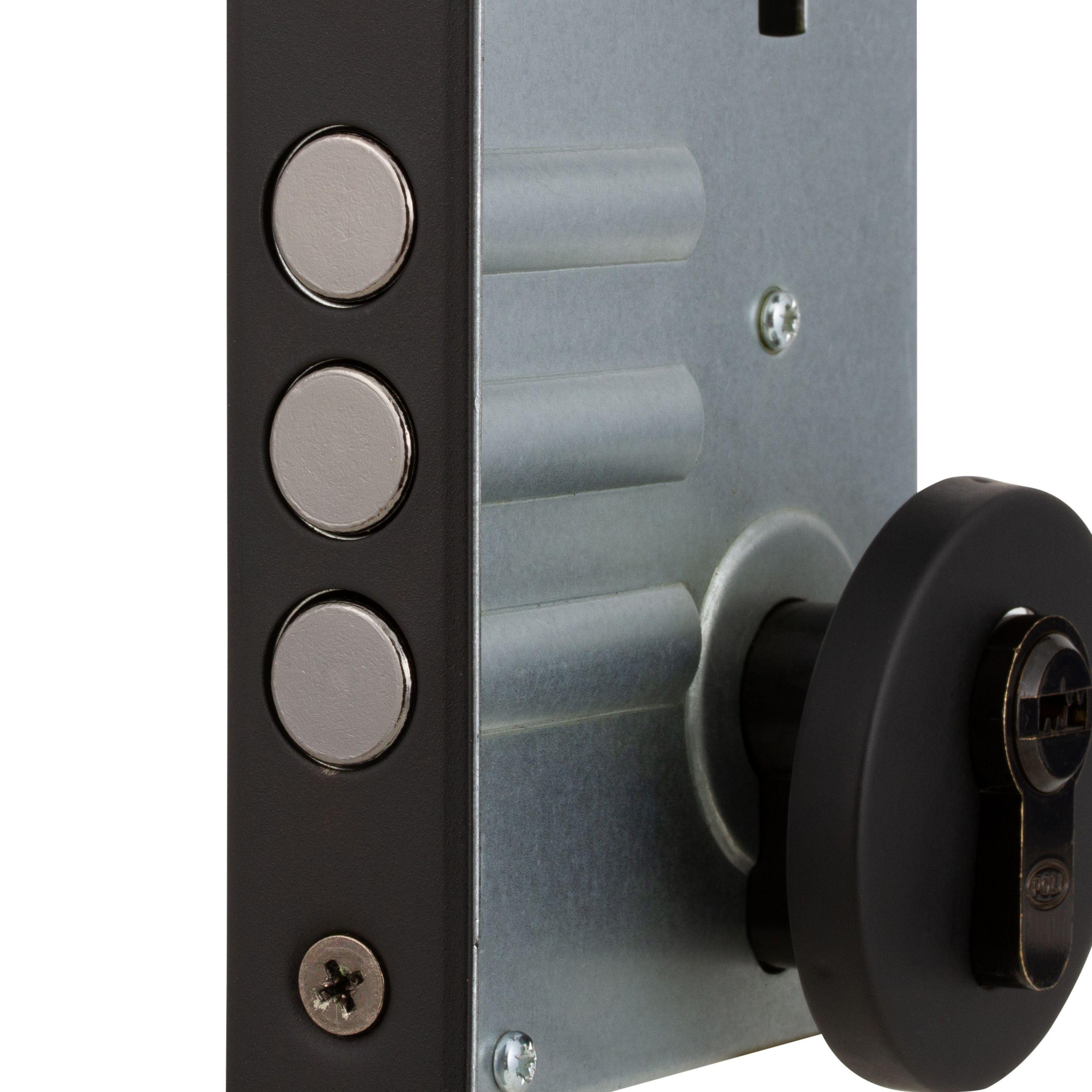 Cerradura Embutida Milano B60 Oficina Negro-4