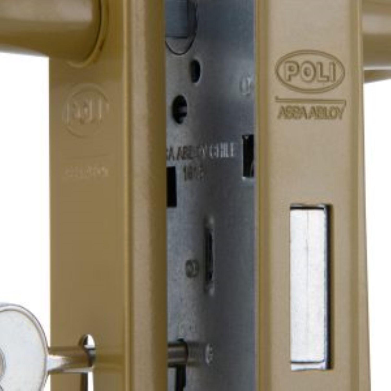 Cerradura Embutida Clásica B40 Poli Dormitorio Bronce-3
