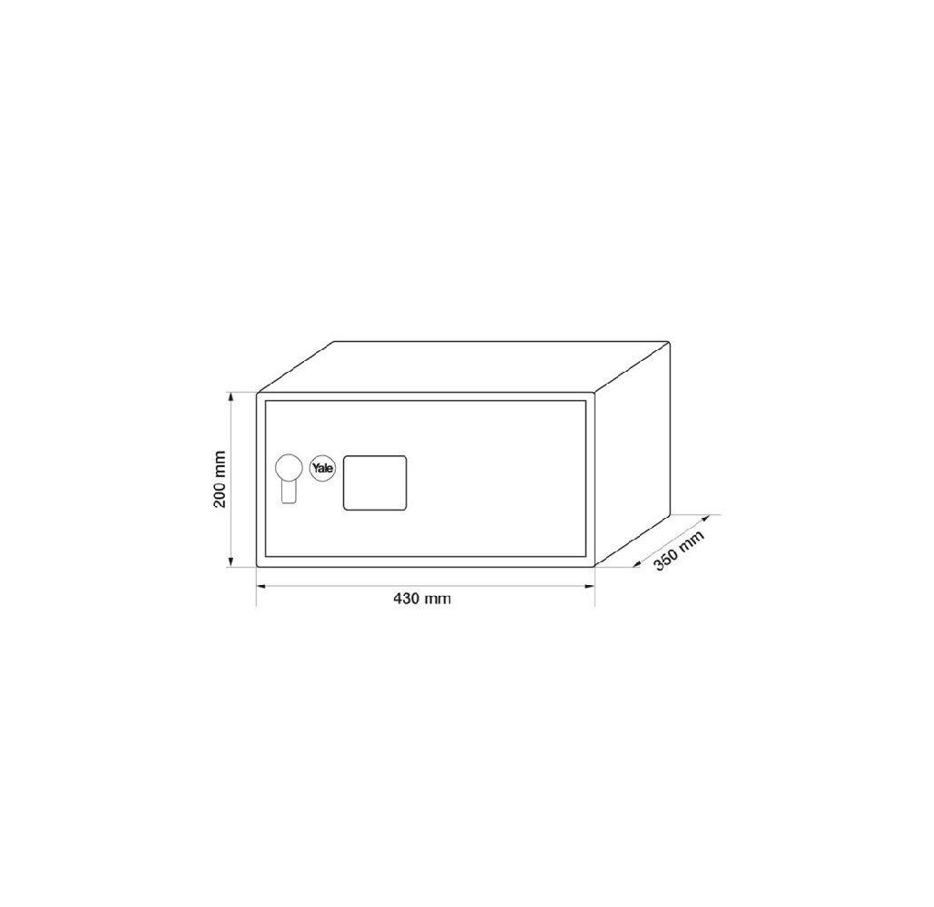 Caja Fuerte Electrónica YALE para Notebook 24 lts-4