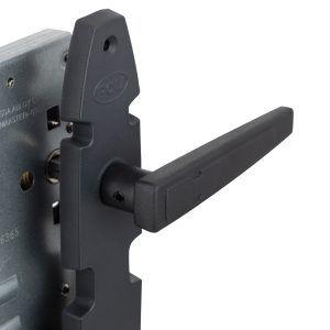 Cerradura Embutida Nórdica Oval B60 Acceso 1/2 Negro-6