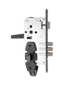 Cerradura Embutida Nórdica Oval B60 Acceso 1/2 Negro-7