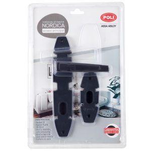 Cerradura Embutida Nórdica Oval B60 Acceso 1/2 Negro-8