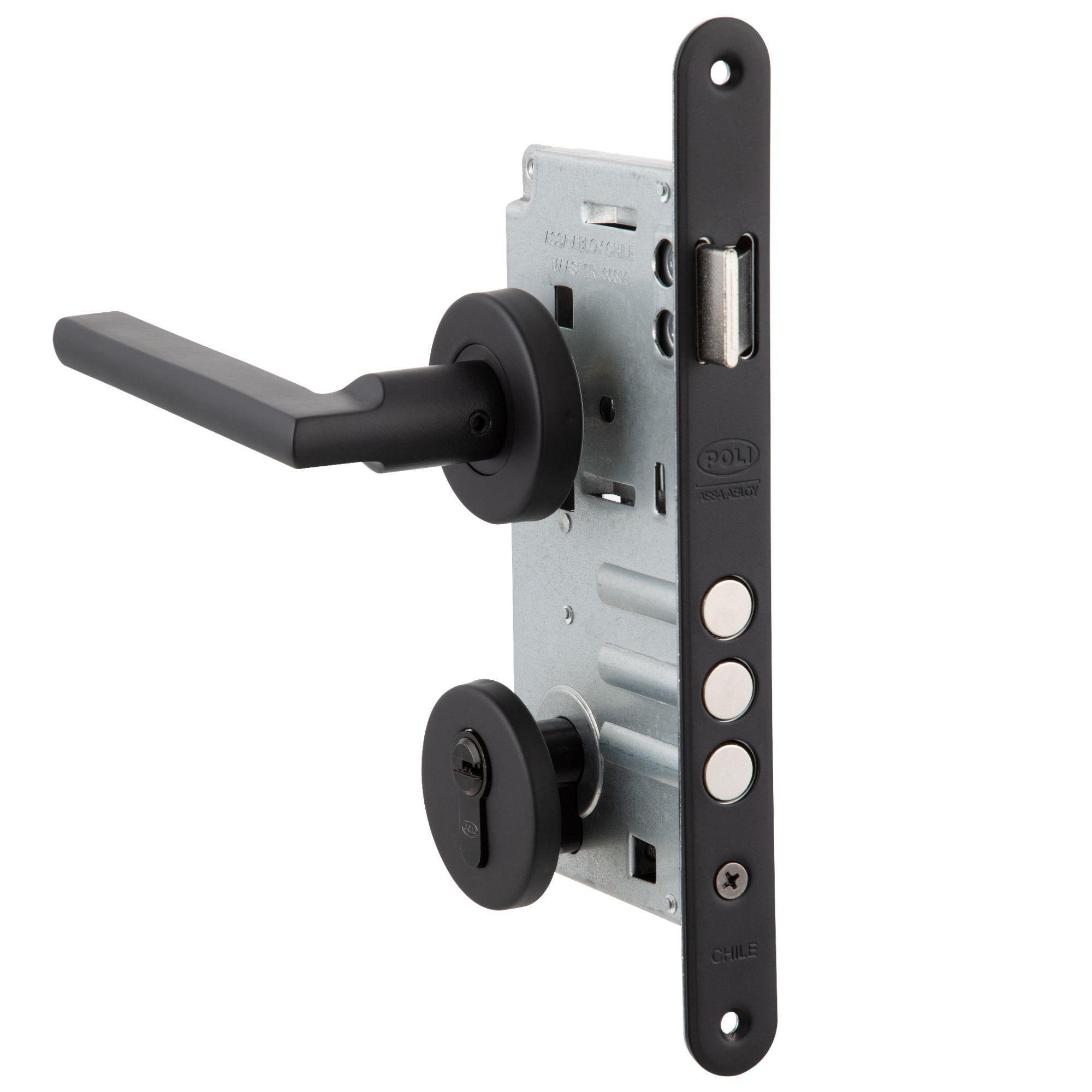 Cerradura Embutida Milano Black B60 Acceso 1/2-0