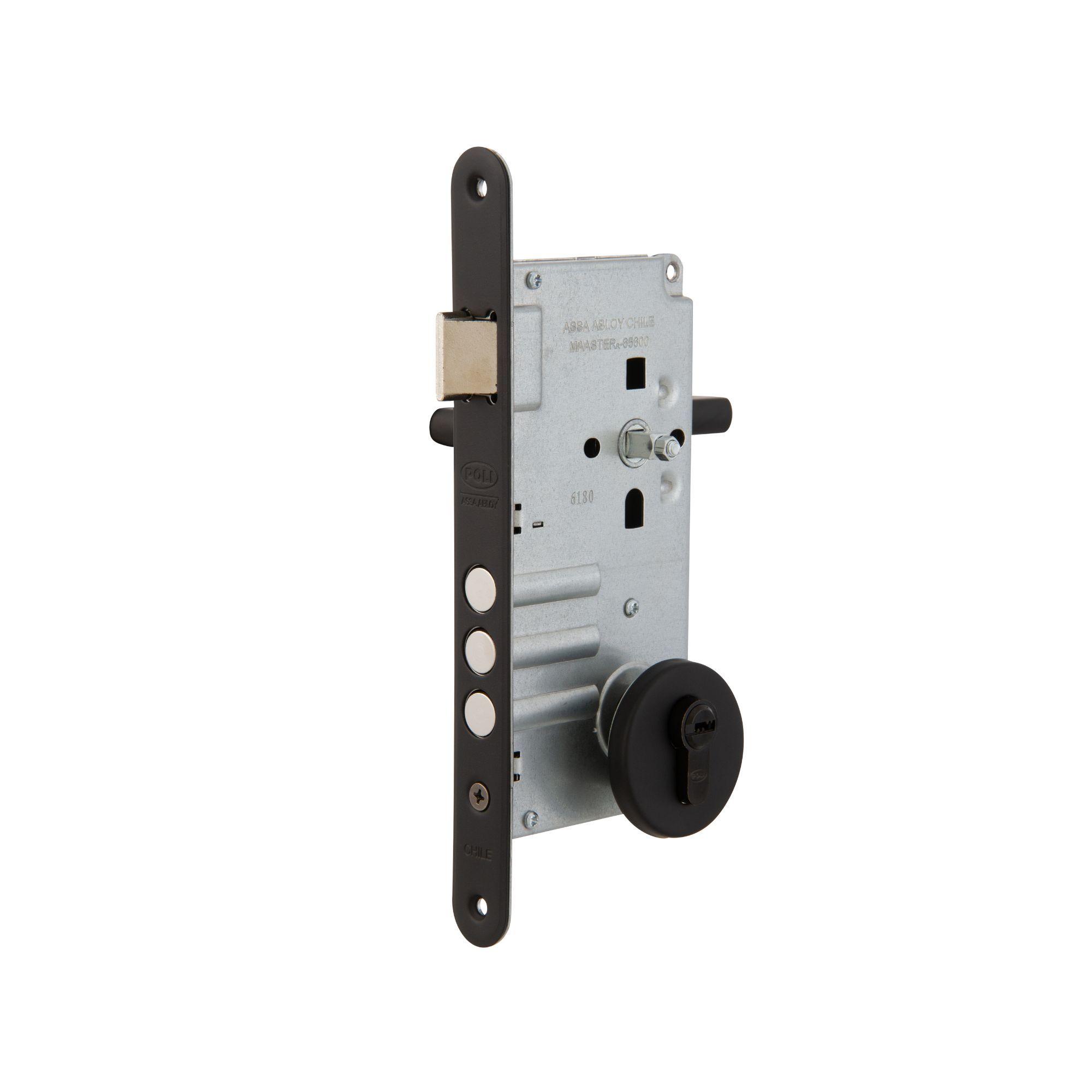 Cerradura Embutida Milano Black B60 Acceso 1/2-1