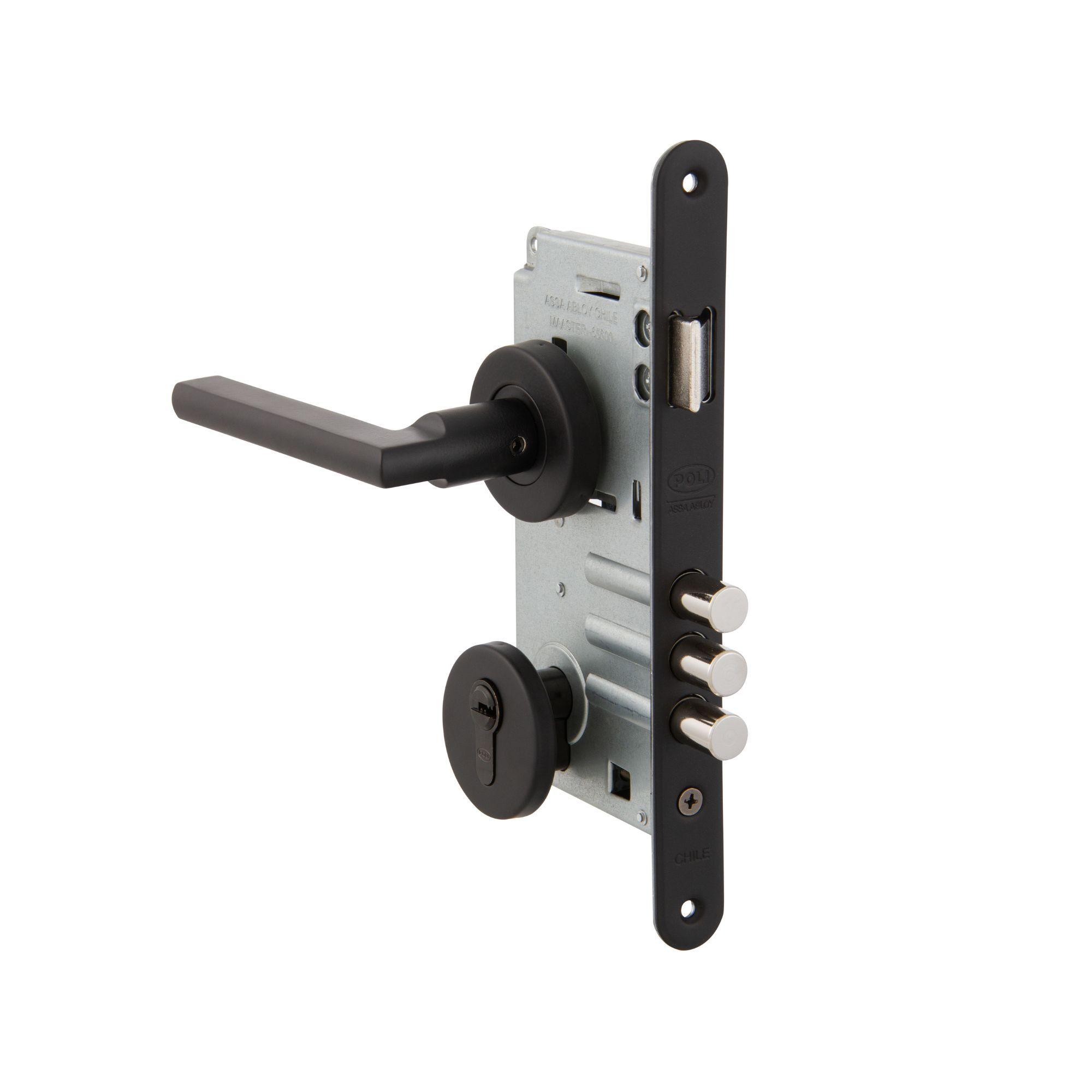 Cerradura Embutida Milano Black B60 Acceso 1/2-2